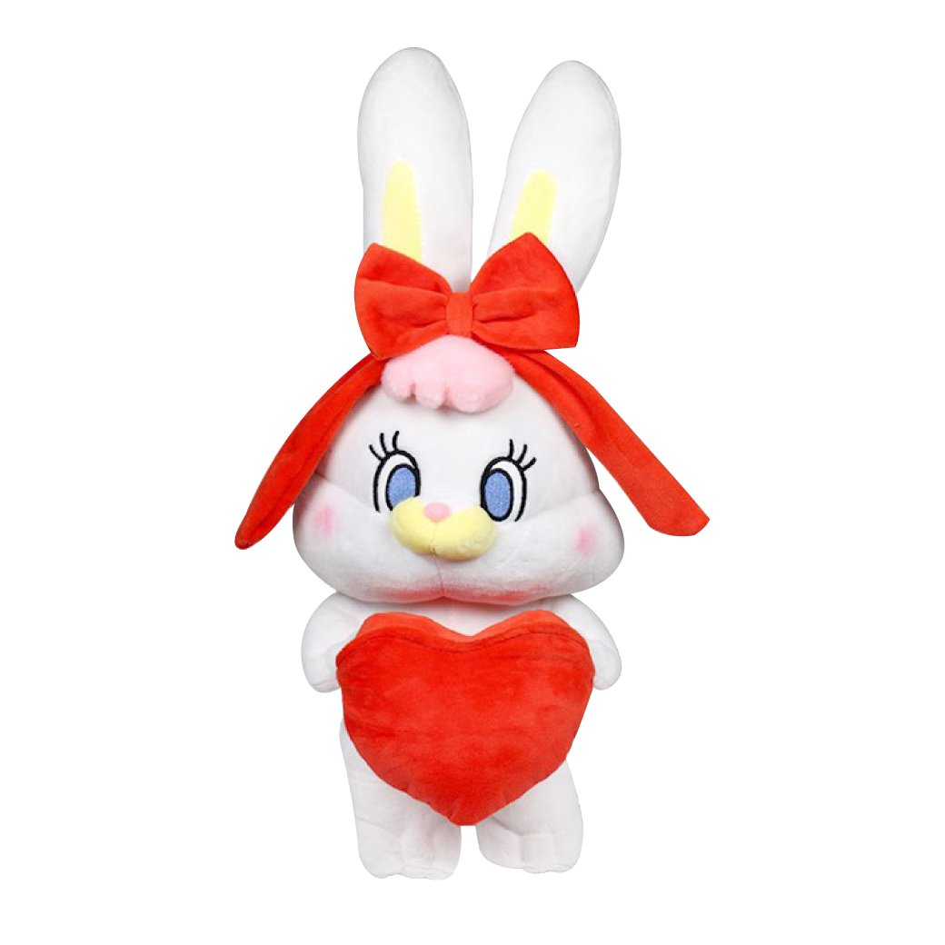 Rico Bunny Heart M Red Plush