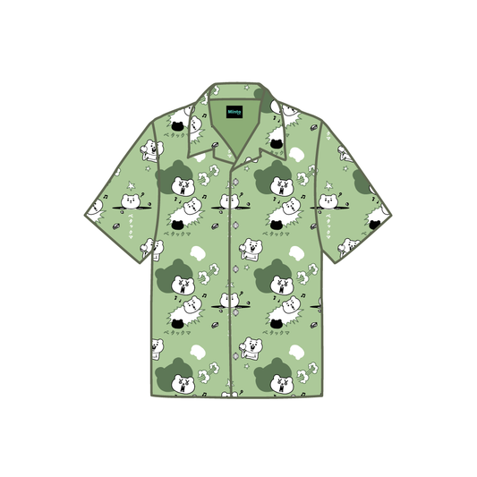 เสื้อฮาวาย Betakkuma (สีเขียว)